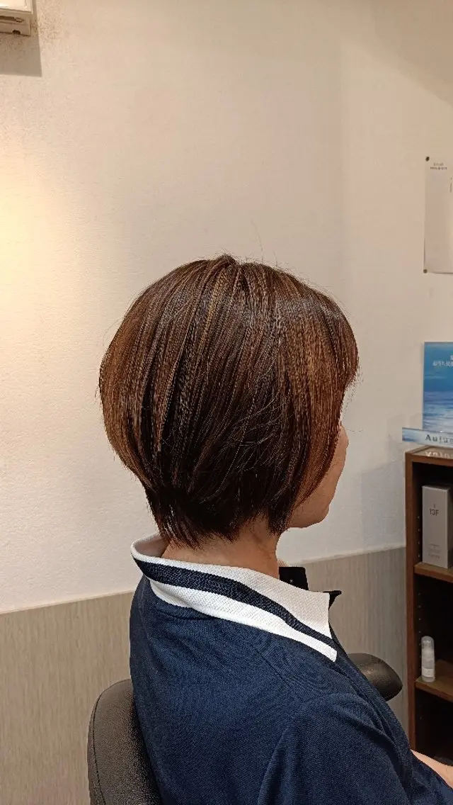 ショート カラー カット ヘアカラー 谷口ゆめ/縮毛矯正/ 大人女子/眉ワックスのヘアスタイル