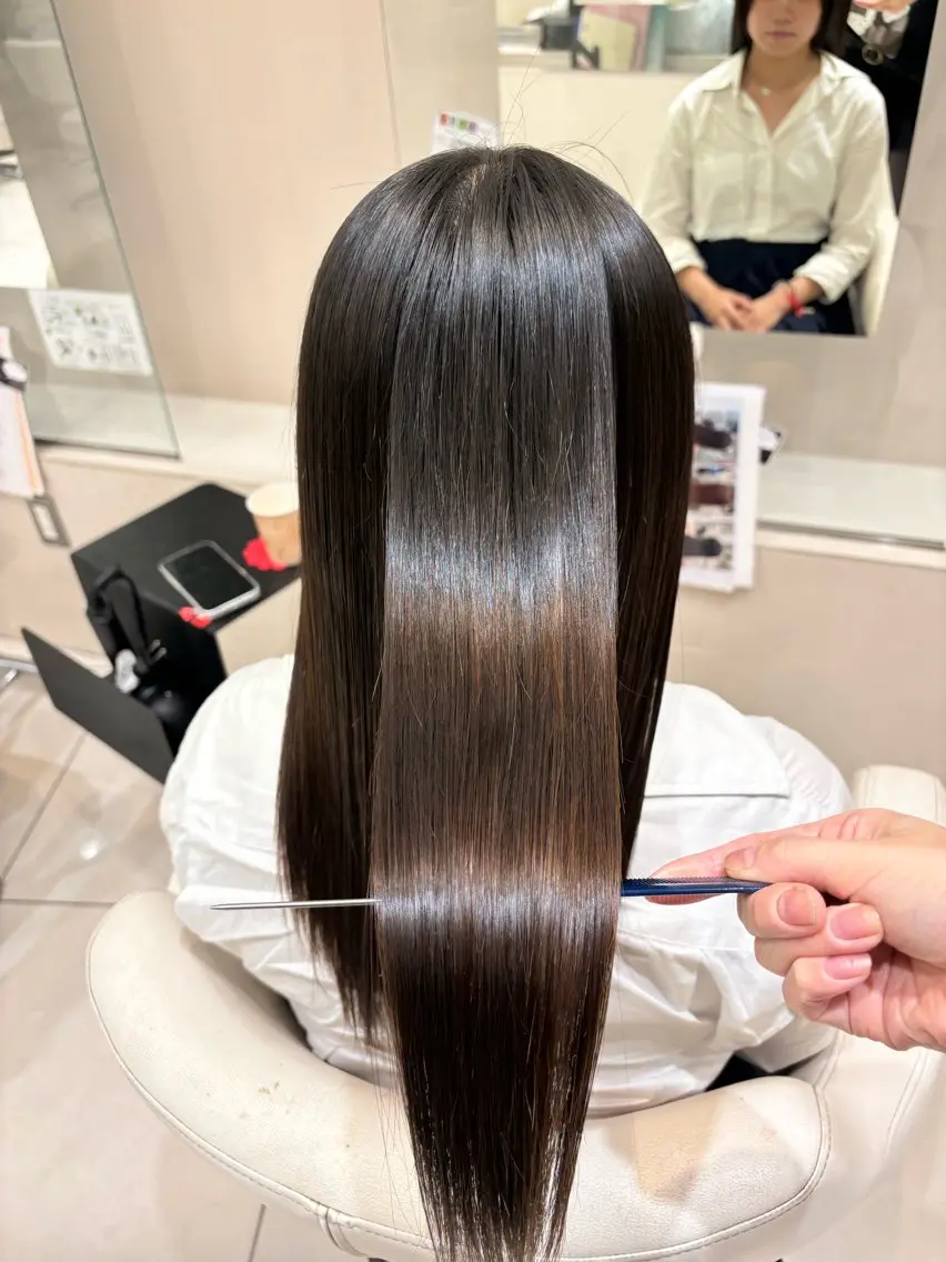 セミロング 髪質改善 似合わせカット トリートメント 🫧髪質改善🫧山口 碧のヘアスタイル