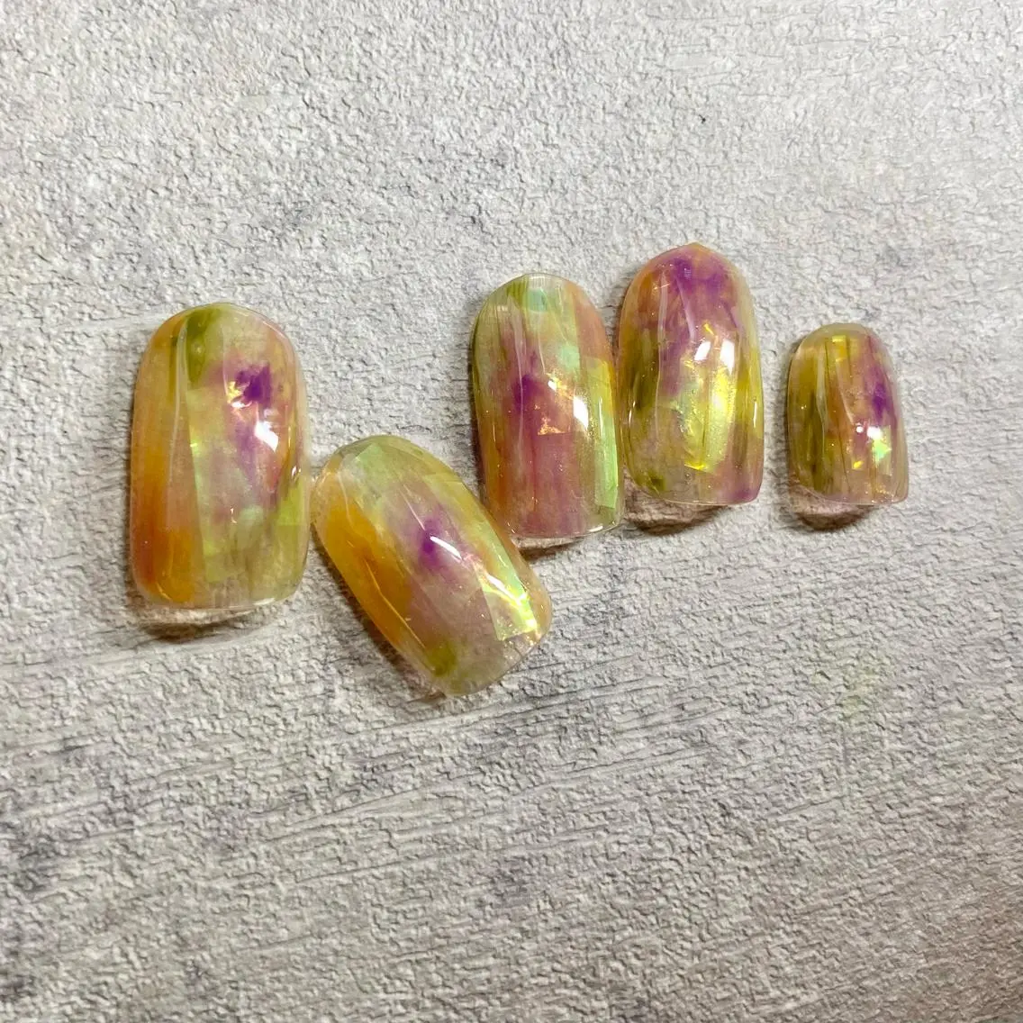 ネイル アートネイル フットネイル ニュアンスネイル 春ネイル 夏ネイル 山田 貴子のネイルデザイン