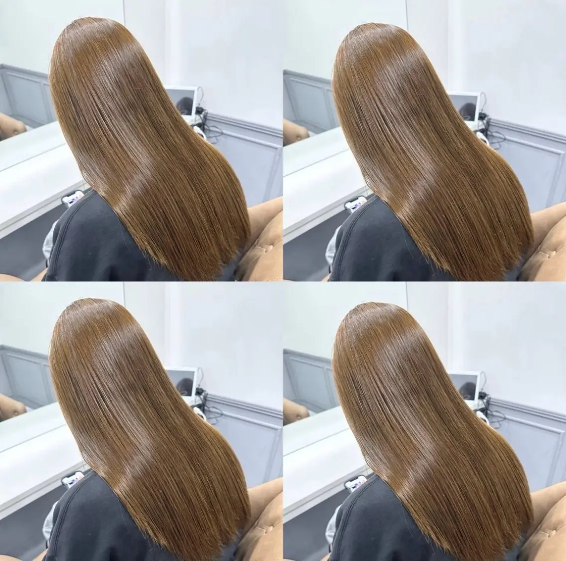 🔹前髪顔周りカット➕ブリーチなしケアダブルカラー➕ケラチントリートメント【髪質改善/艶髪/暖色/寒色/韓国ヘア】の写真