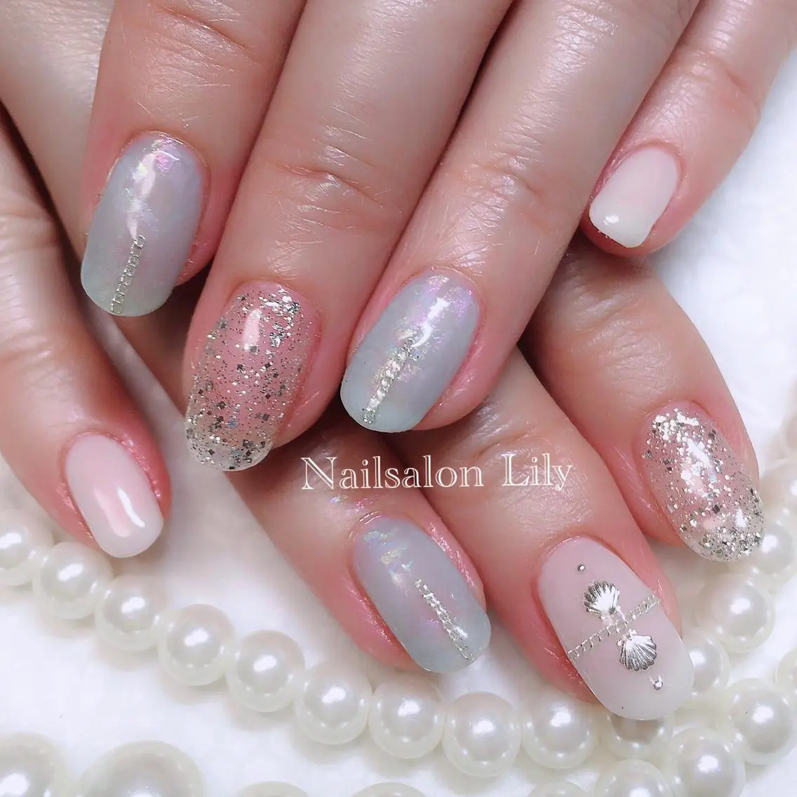 ネイル 夏ネイル Lily*nail 🌻Mii🌻のネイルデザイン