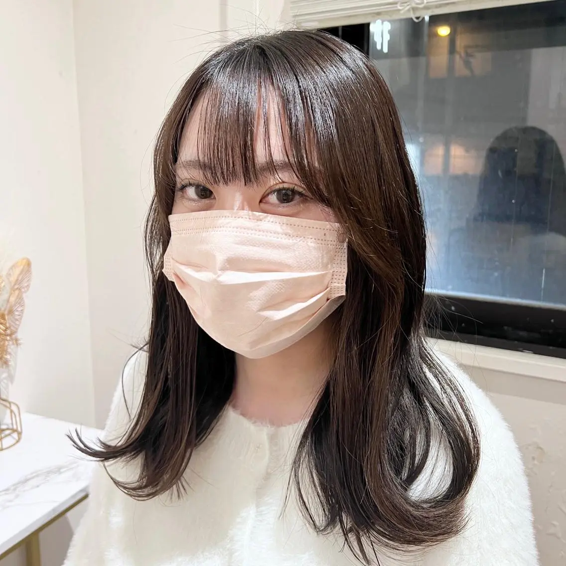 セミロング 髪質改善/韓国ヘア 顔まわり特化yutoのヘアスタイル