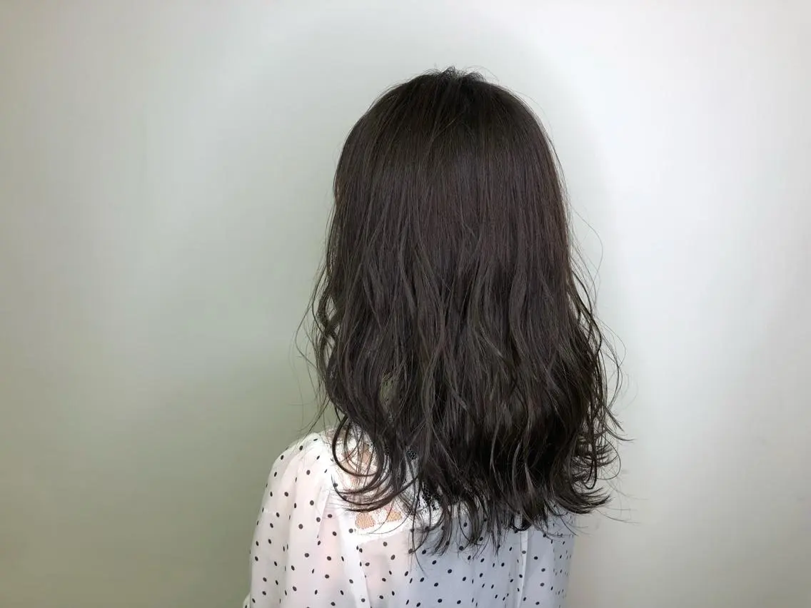 セミロング カラー グレージュ 💜髪質改善美髪💜 星野清光のヘアスタイル