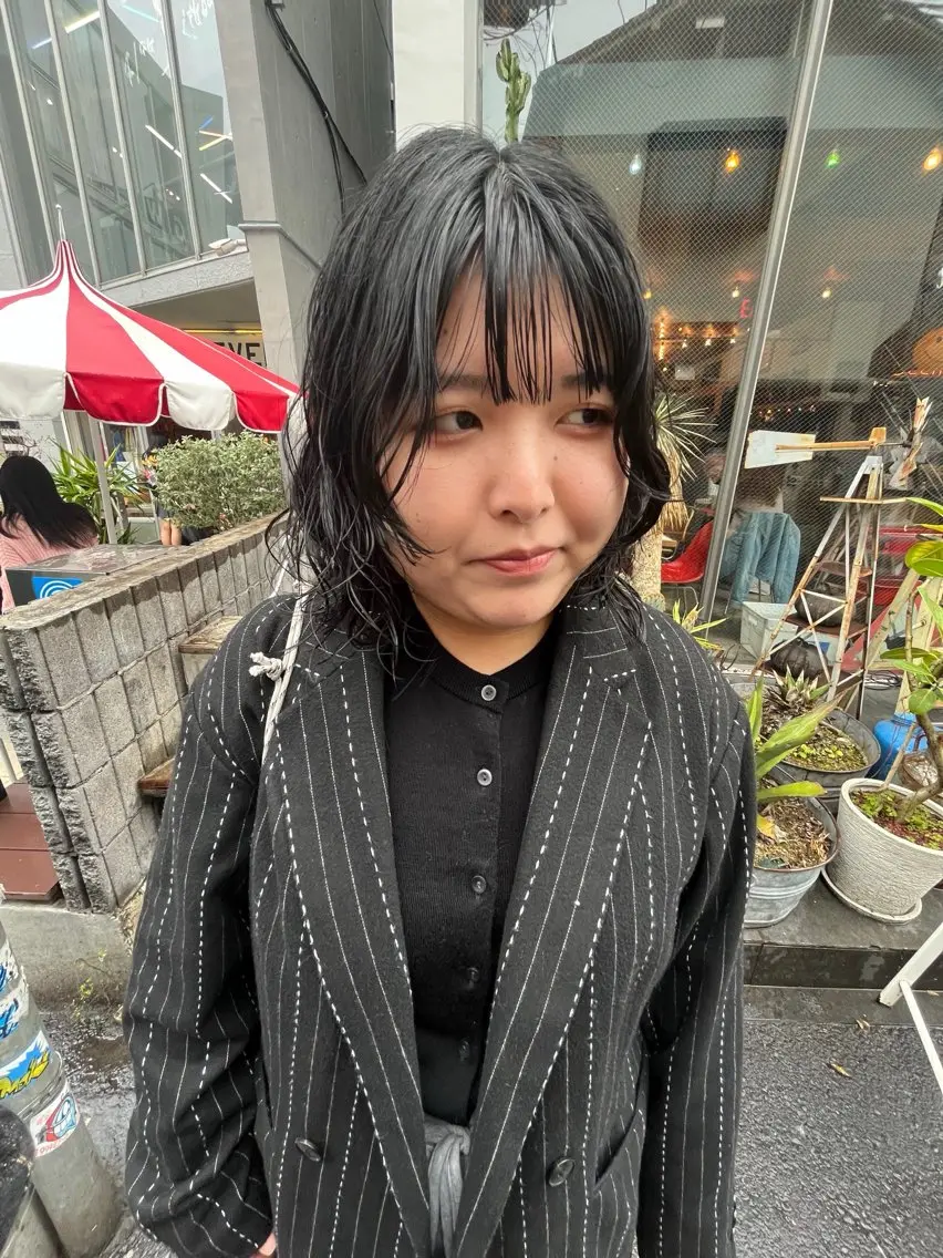 ショート ボブ ウルフカット レイヤーカット\ウル フ　chinatsuのヘアスタイル