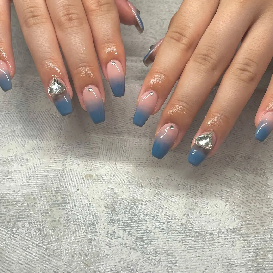 ネイル ハート ハンドネイル ハンドケア nailsalon SuMILEのネイルデザイン