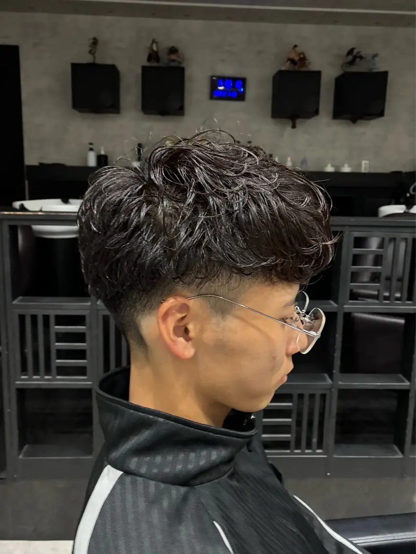 ショート パーマ メンズ カット パーマ トリートメント ヘアセット 垢抜けメンズパーマ /颯太のヘアスタイル
