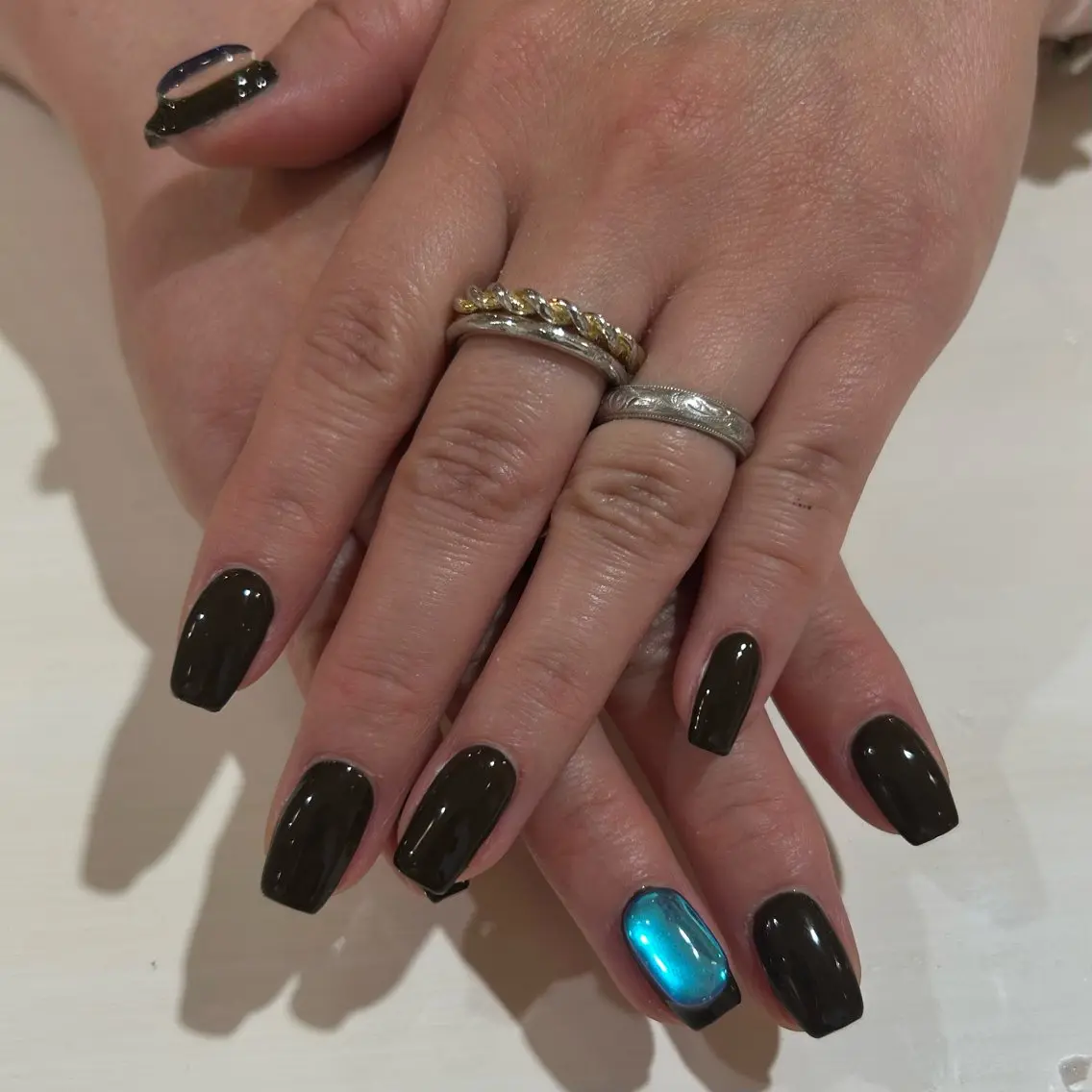 ネイル 氷ネイル・うるうるネイル She nail TAKENAKAのネイルデザイン