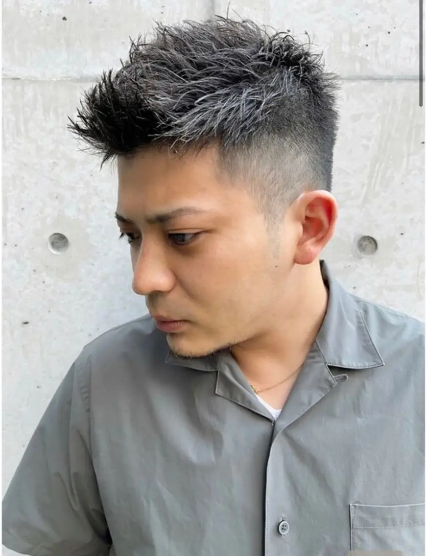 ショート メンズ カット 大人メンズパーマ メンズ特化　萱原大幹のヘアスタイル