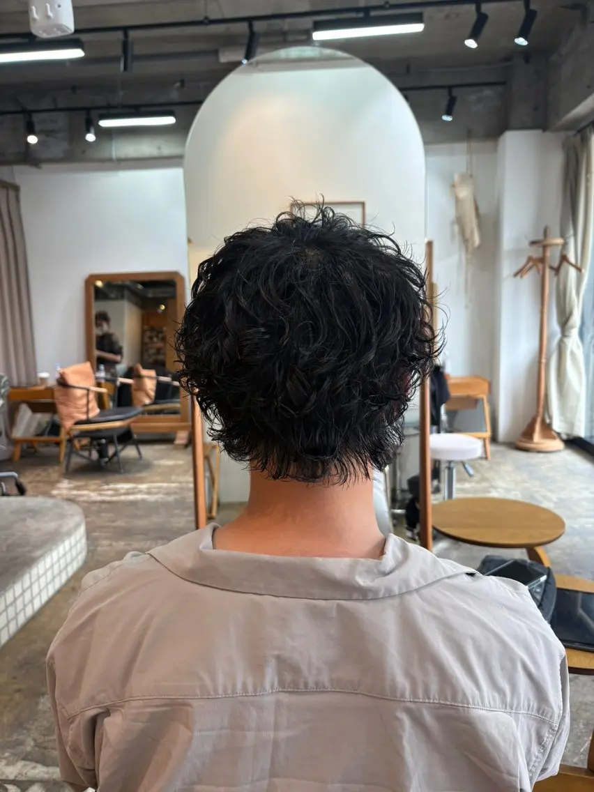 パーマ メンズ メンズパーマ カット パーマ 樽川 紗月のヘアスタイル