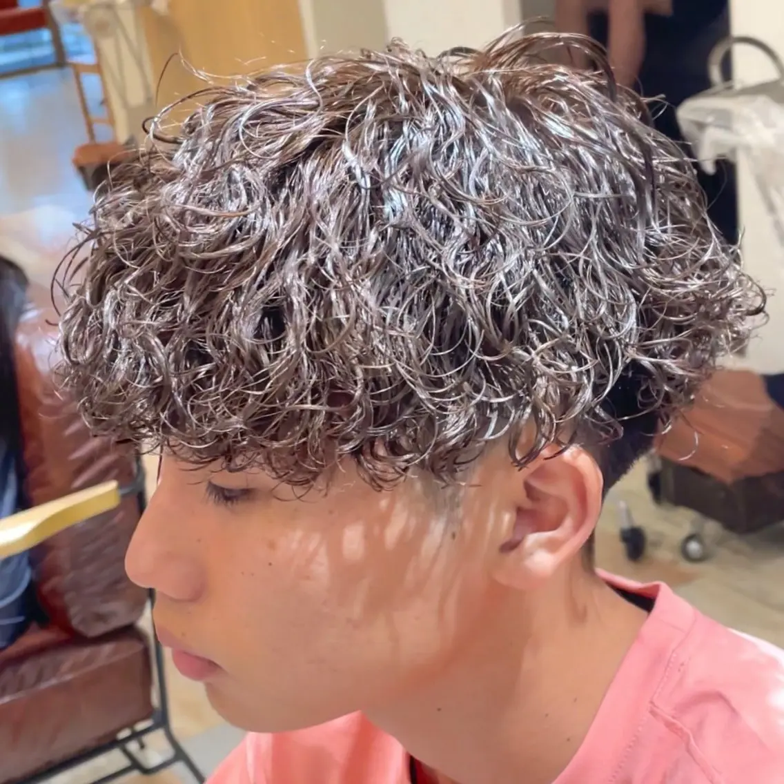 5月限定🌟メンズカット&パーマ&カラー【大阪/心斎橋/難波/アメ村/メンズカット/パーマ/波巻き/ツイスパ】の写真