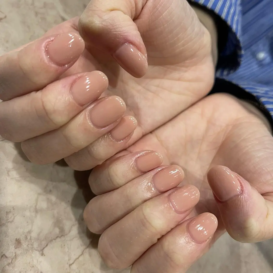 ネイル ワンカラーネイル Wish Nail 恒川のネイルデザイン