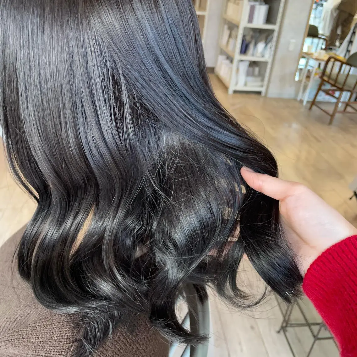 セミロング カラー ヘアアレンジ 🫧ヒシダアキ taboo.i🫧のヘアスタイル