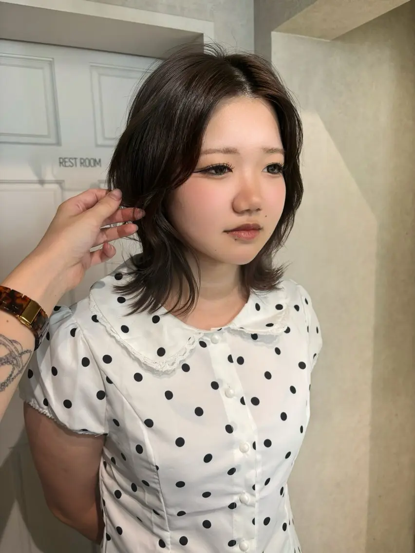ミディアム ヘアカラー 透明感モテスタイル 💞SHIORI💞のヘアスタイル