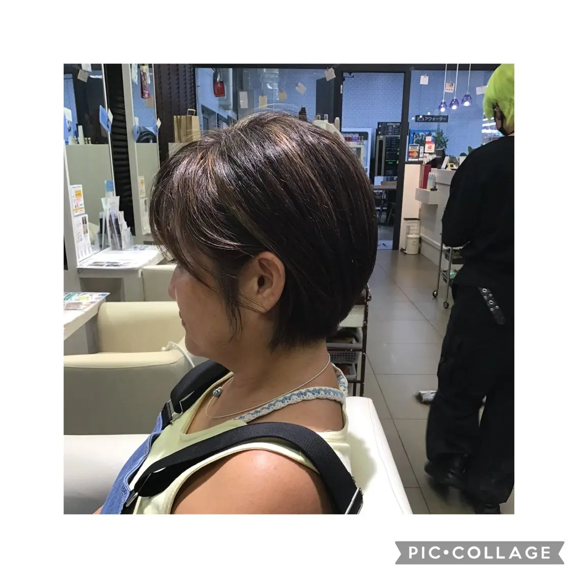 ショート カラー ショートボブ ハイライトカラー ボブ ハイライト 似合わせカット jouir_ yukiのヘアスタイル
