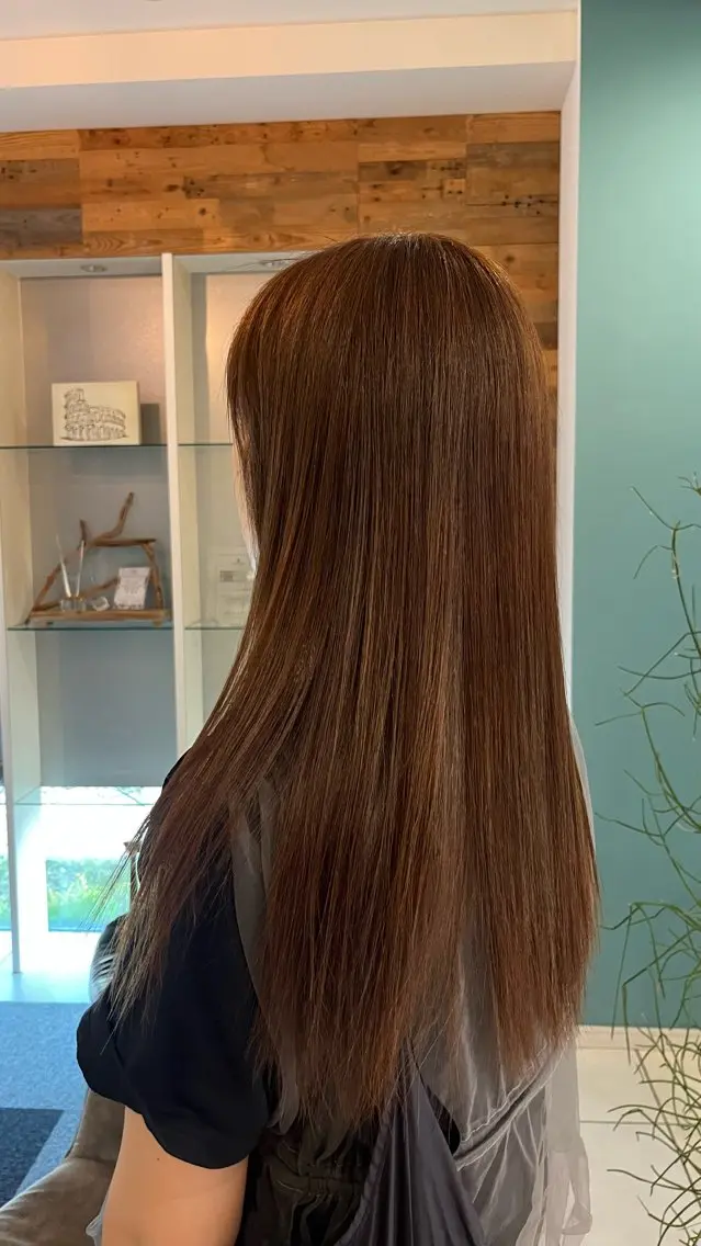 ロング カラー アッシュ アッシュブラウン ブラウンカラー 透明感カラー ヘアカラー 長久手/パーマ/ ブリーチ/フウカのヘアスタイル
