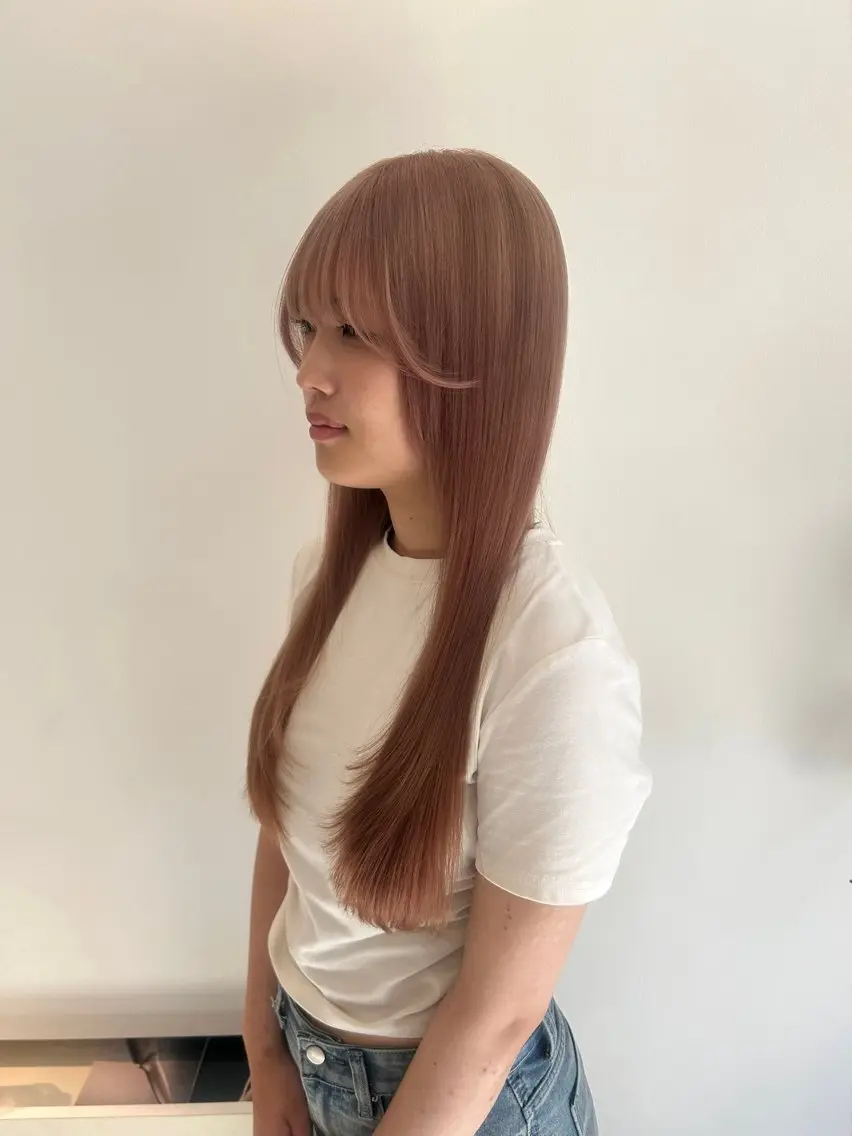ロング カラー カット ヘアカラー HASIMOTO jijibyMOPSのヘアスタイル
