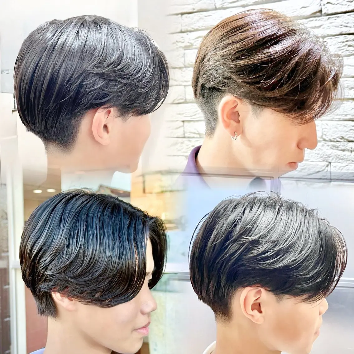 ミディアム パーマ メンズ ミディアムパーマ センターパート ダウンパーマ フェザーパーマ カルマパーマ カット パーマ メンズ特化/毛流れ・ 韓国ヘア/ 花田真のヘアスタイル