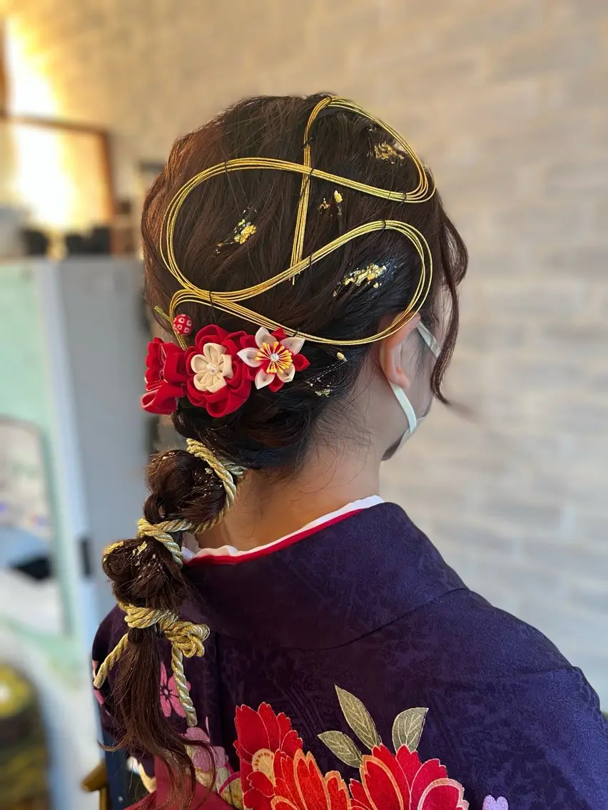 🌟成人式ヘアセット🌟の写真