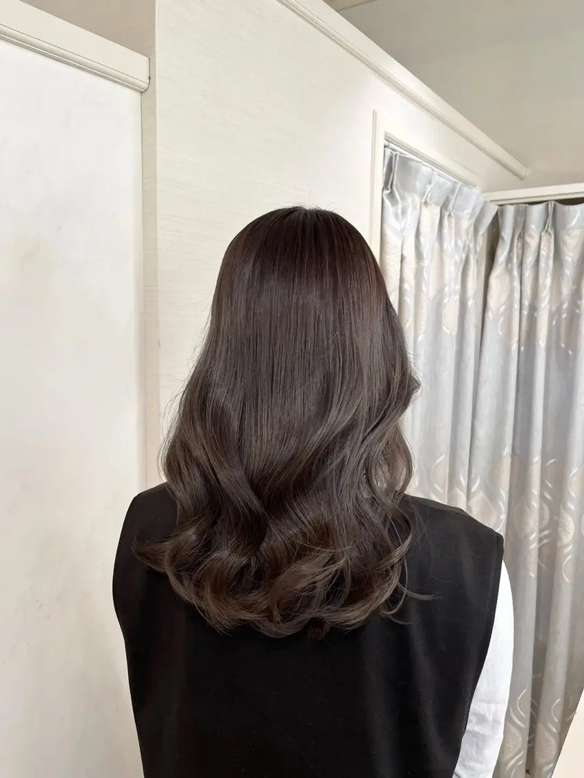 セミロング カラー カラー職人 なかもと たつひろのヘアスタイル