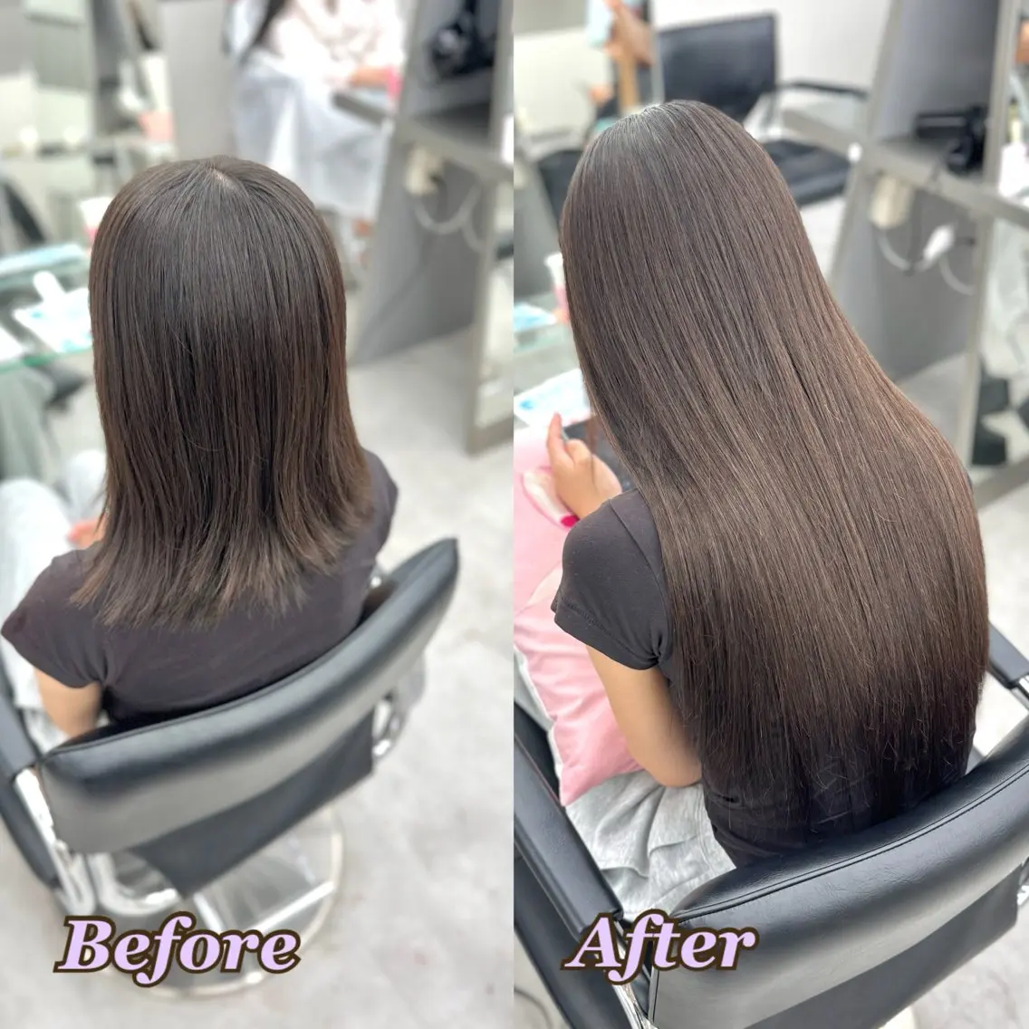 エクステ ヘアメ🎀ハイトーン 🩵エクステ🪄しほのヘアスタイル