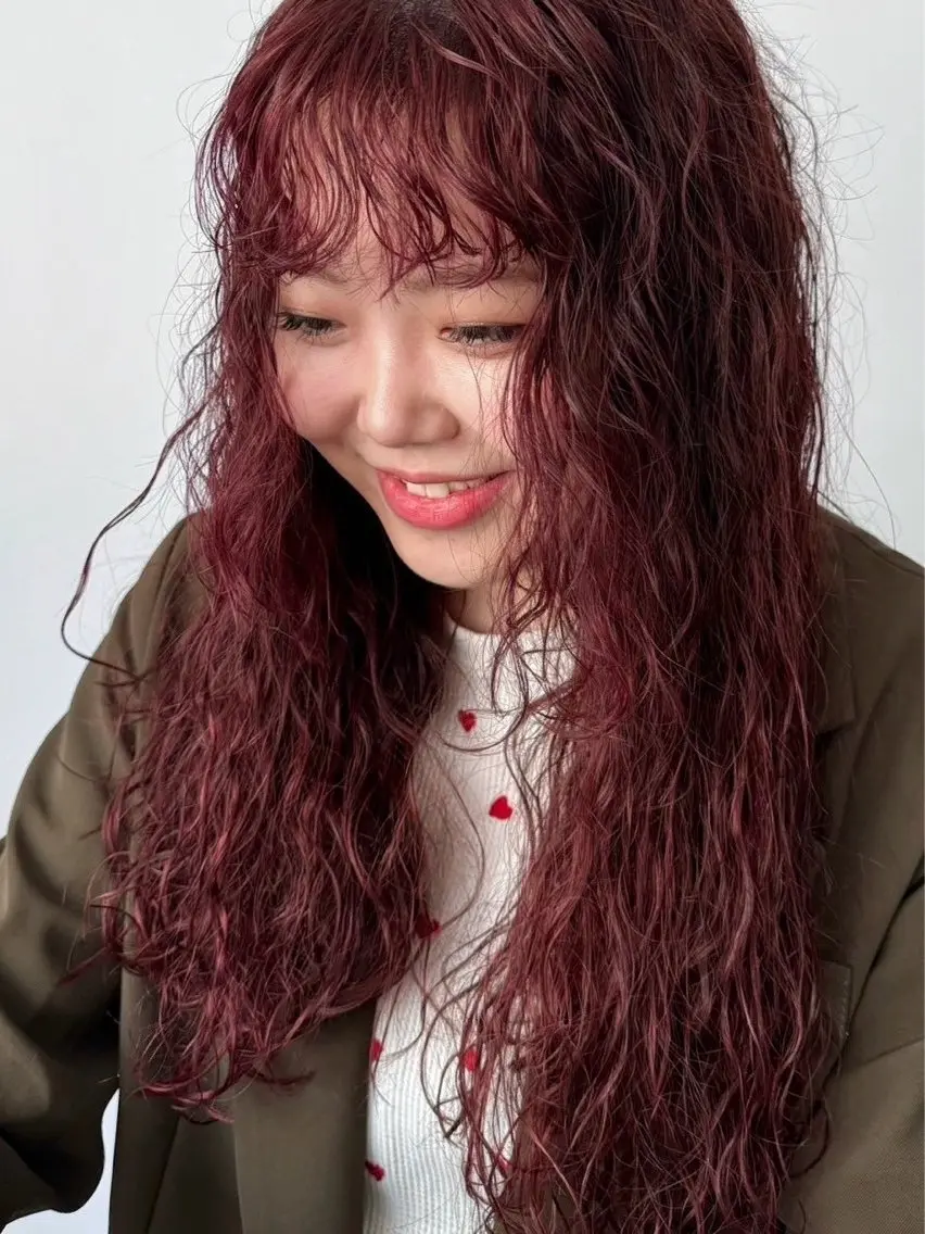 ロング カラー パーマ ご予約は2月まで！ maho‪🐈🎀のヘアスタイル