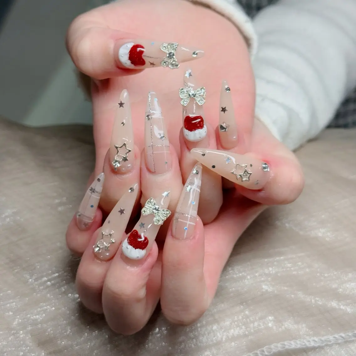 ネイル フットネイル フレンチネイル グラデーション 韓国ネイル ロングネイル ハンドネイル Hani Nail Salonのネイルデザイン