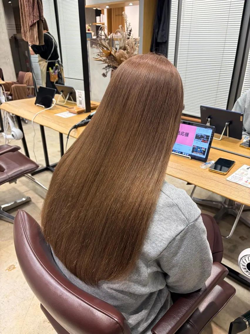 カラー ベージュカラー ミルクティーベージュ ️🩵LUFE ayano️🩵のヘアスタイル
