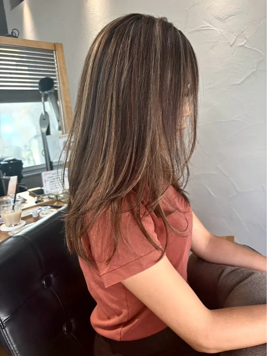 ロング ヘアカラー 🎀Yuu 透明感カラー🎀のヘアスタイル
