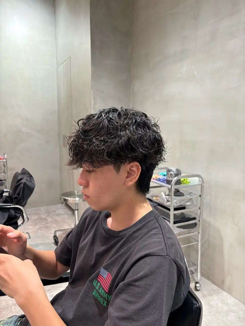 パーマ メンズ カット パーマ fifth 清水睦月のヘアスタイル