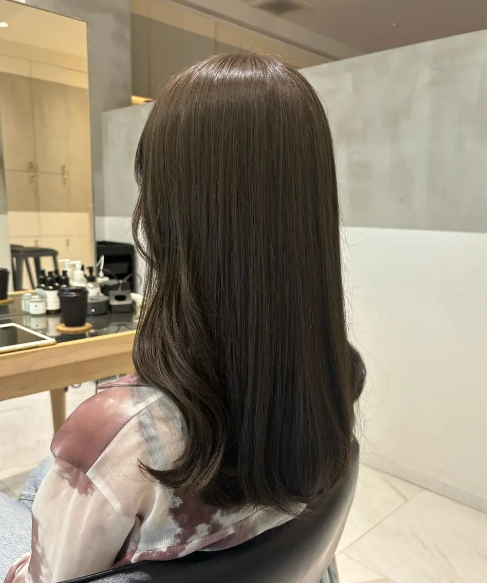 🍀minimo限定☘️ブリーチ無しダブルカラー + カラーキープトリートメントの写真