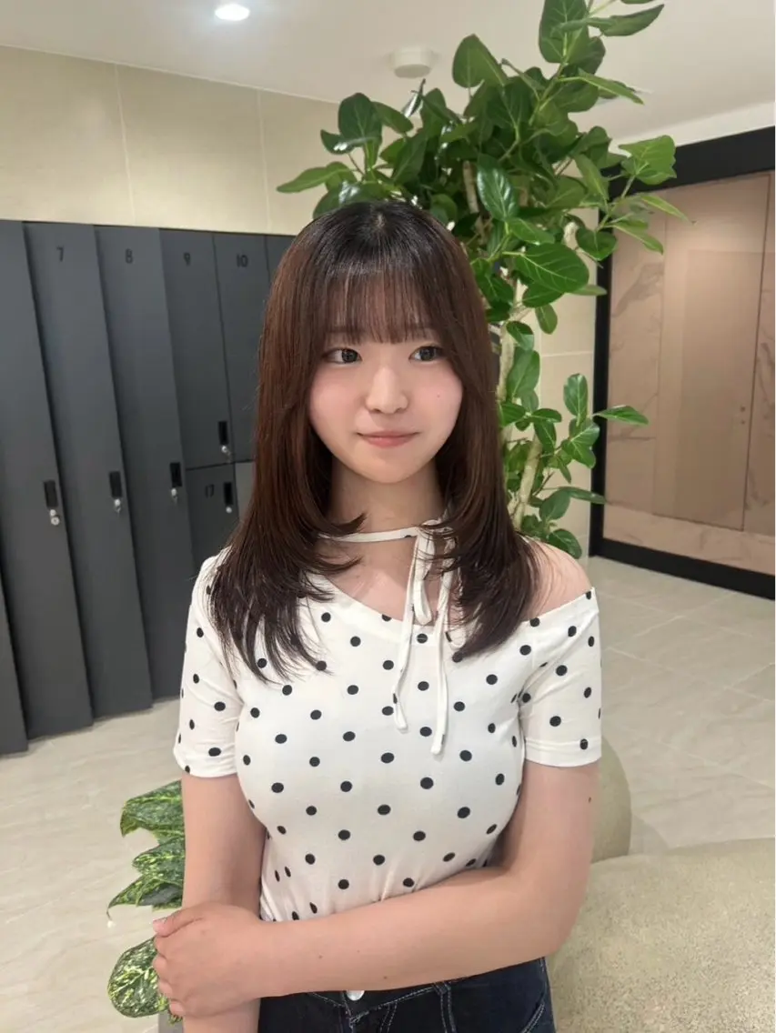 セミロング レイヤーカット 舛田 心優のヘアスタイル