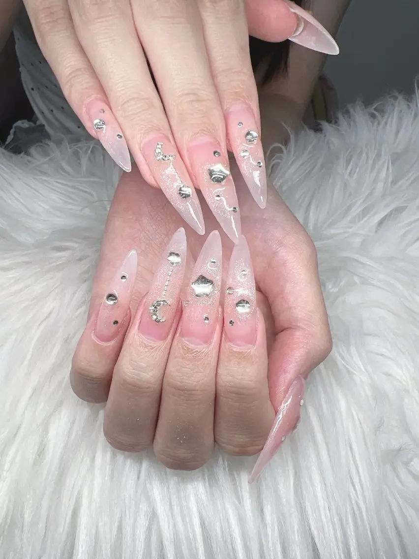 ネイル ハンドネイル Lee Nails チップ長さだし専門店のネイルデザイン