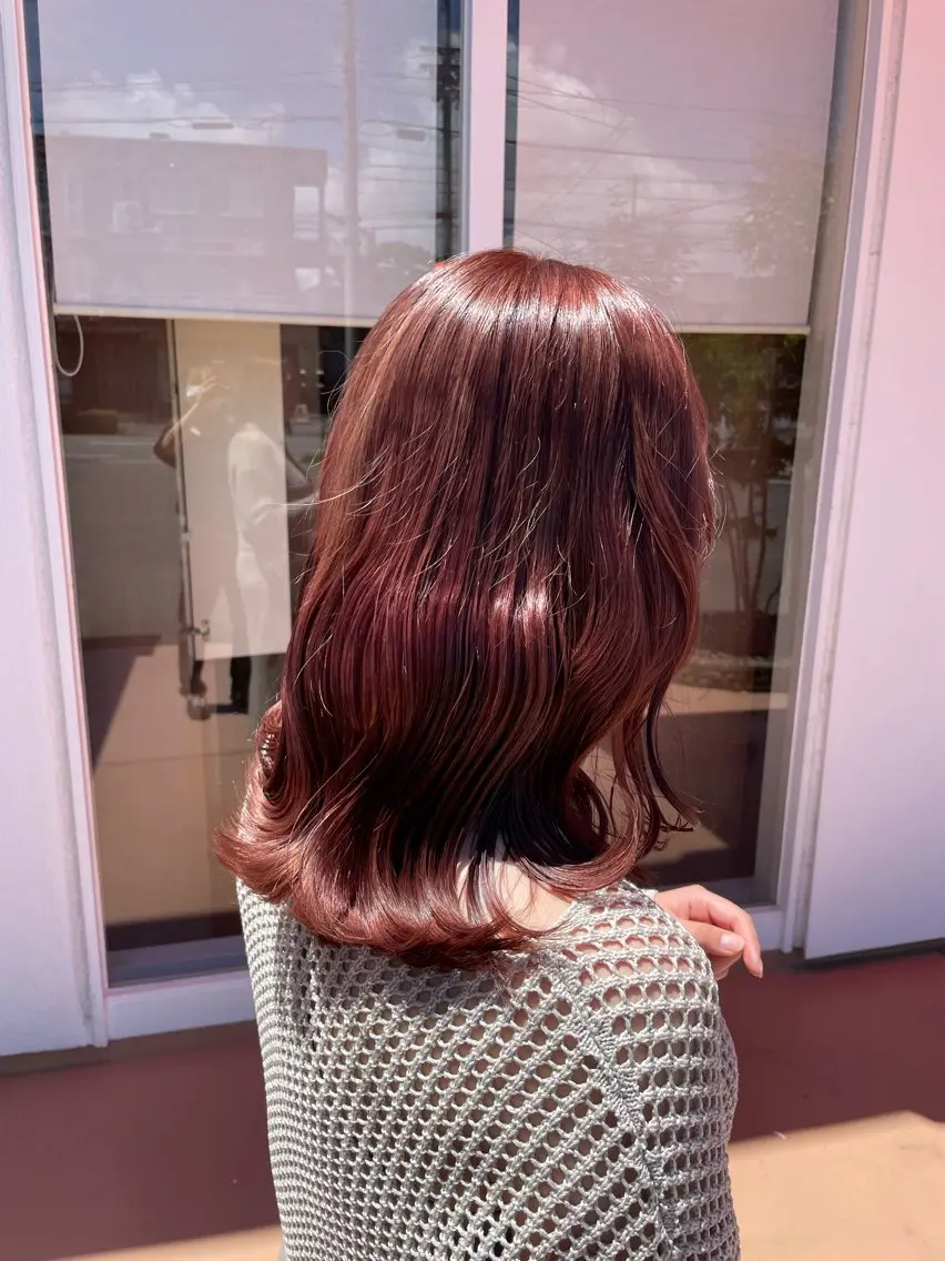 ミディアム ヘアカラー 福岡 ゆうわのヘアスタイル