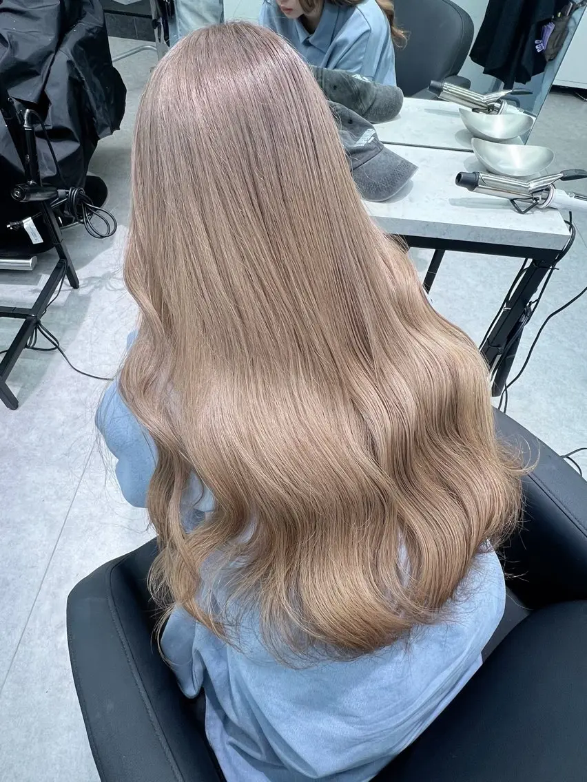 セミロング カラー 💍モテる艶髪 透明感カラー💖のヘアスタイル
