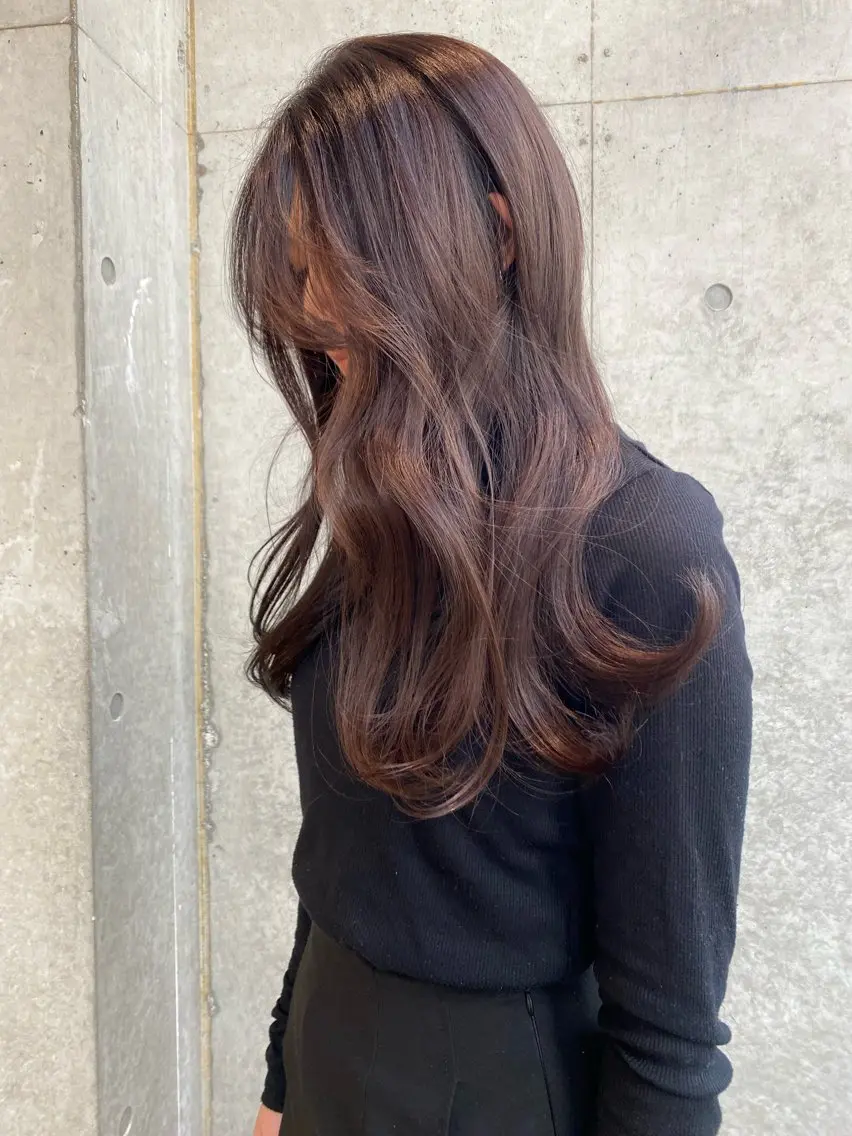 ロング カラー カット ヘアカラー トリートメント レイヤー/柔色 カラー/SAkiのヘアスタイル