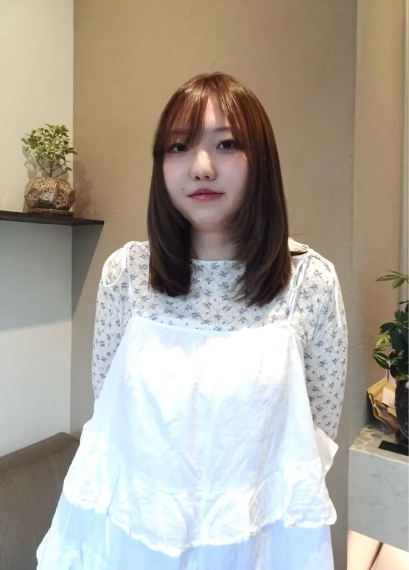ミディアム カラー ヘアカラー ニュアンスヘア🪡 nenekaのヘアスタイル