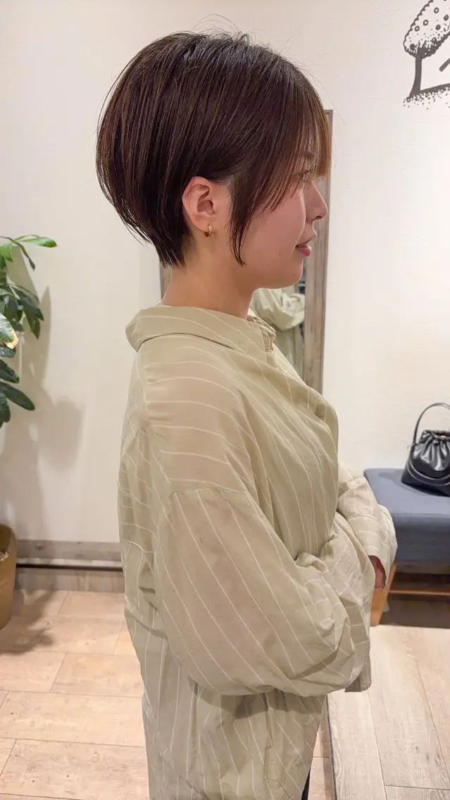 ショート カラー カット ヘアカラー トリートメント 吉祥寺小顔×ショート 🍋宮本大輔🍋のヘアスタイル