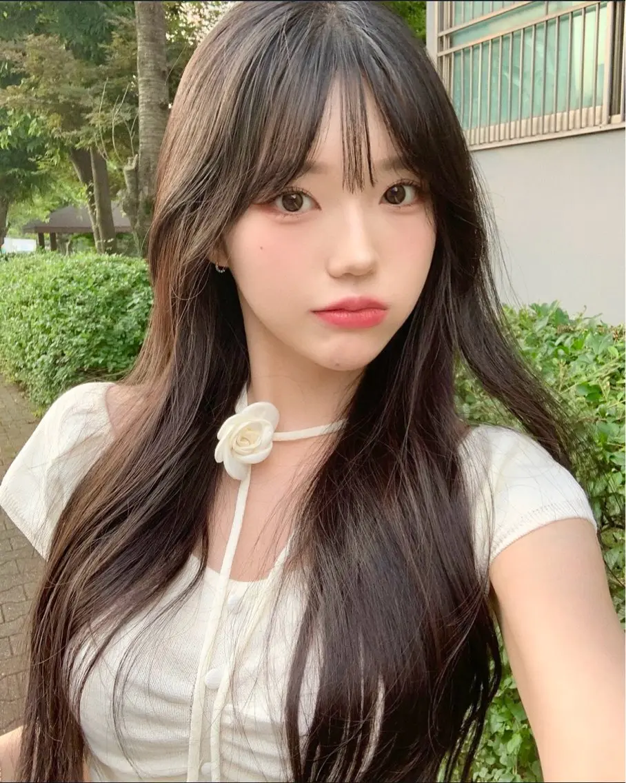 ロング カラー パーマ ヘアアレンジ メンズ キッズ 上品＆韓国風 🥀海心🥀のヘアスタイル