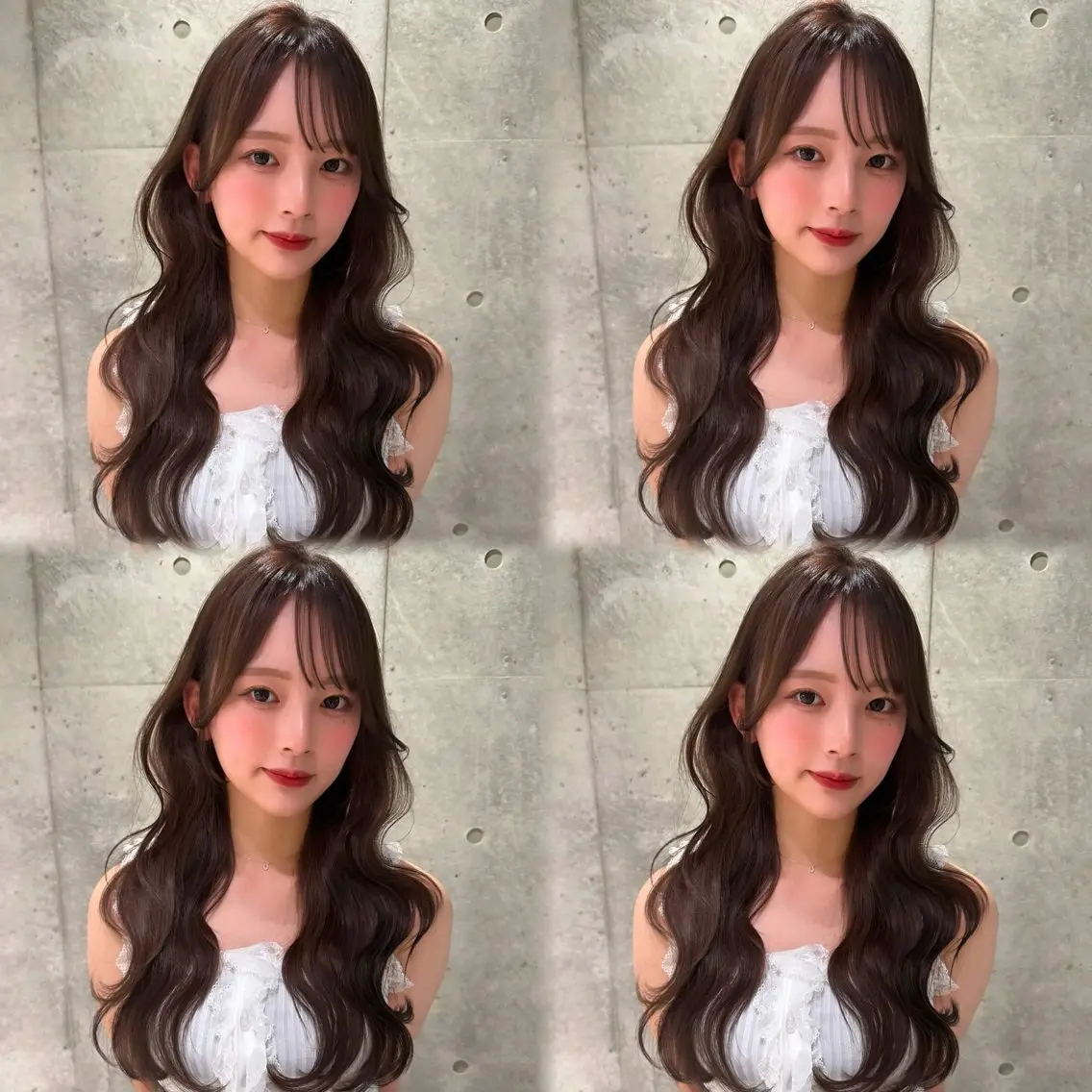 ロング 璃 音のヘアスタイル