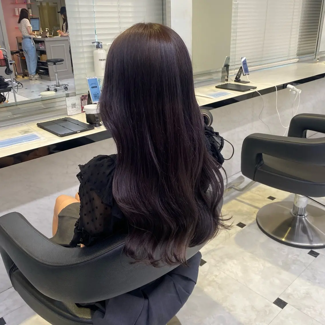 ロング カラー 透明感ベージュカラー 🪞上野🪞AIのヘアスタイル