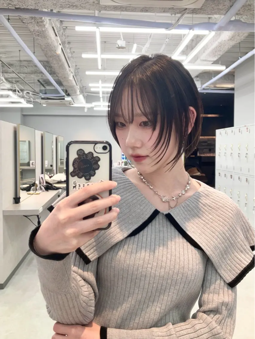ボブ​〜​ミディアムのレイヤースタイルの撮影させて頂ける方のみです💭ྀིお安くカット＆トリートメントさせていただきますの写真