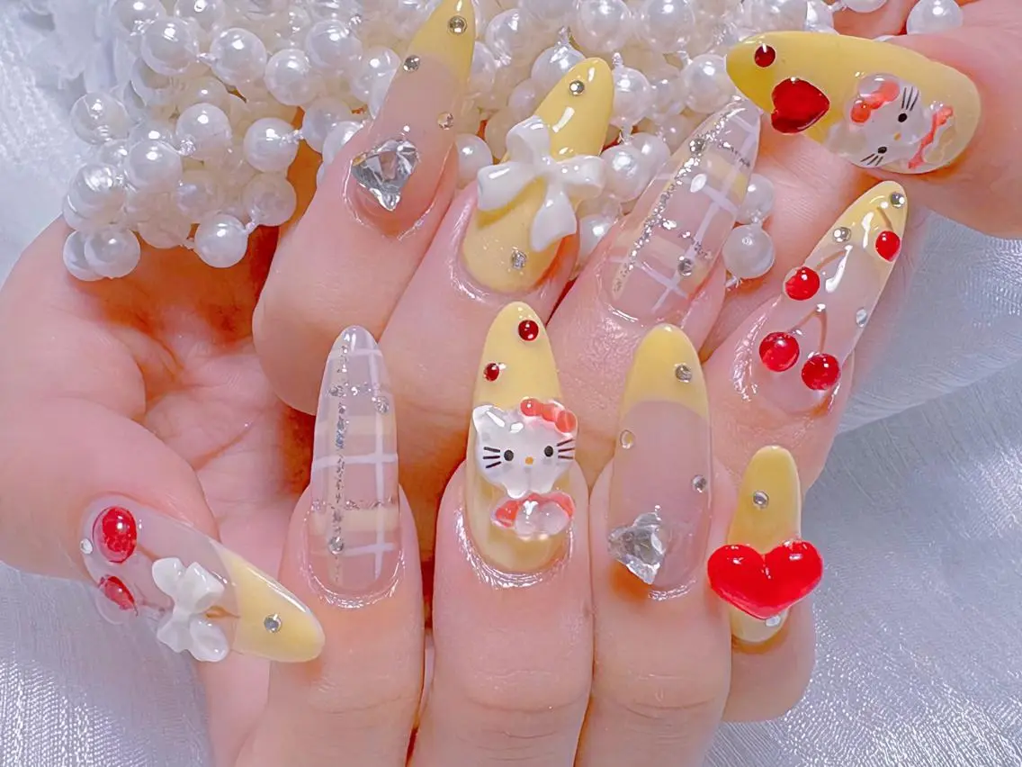 ネイル ハンドネイル 🎀鈴音🎀 ワンホンネイルのネイルデザイン