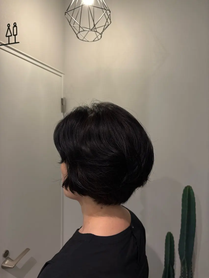 ショート パーマ ショートヘア 宮島 華湖のヘアスタイル