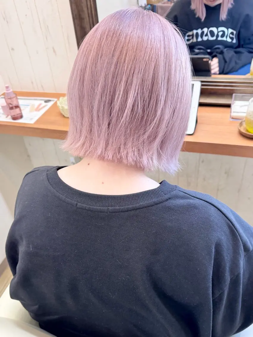 カラー ンジハ えみのヘアスタイル