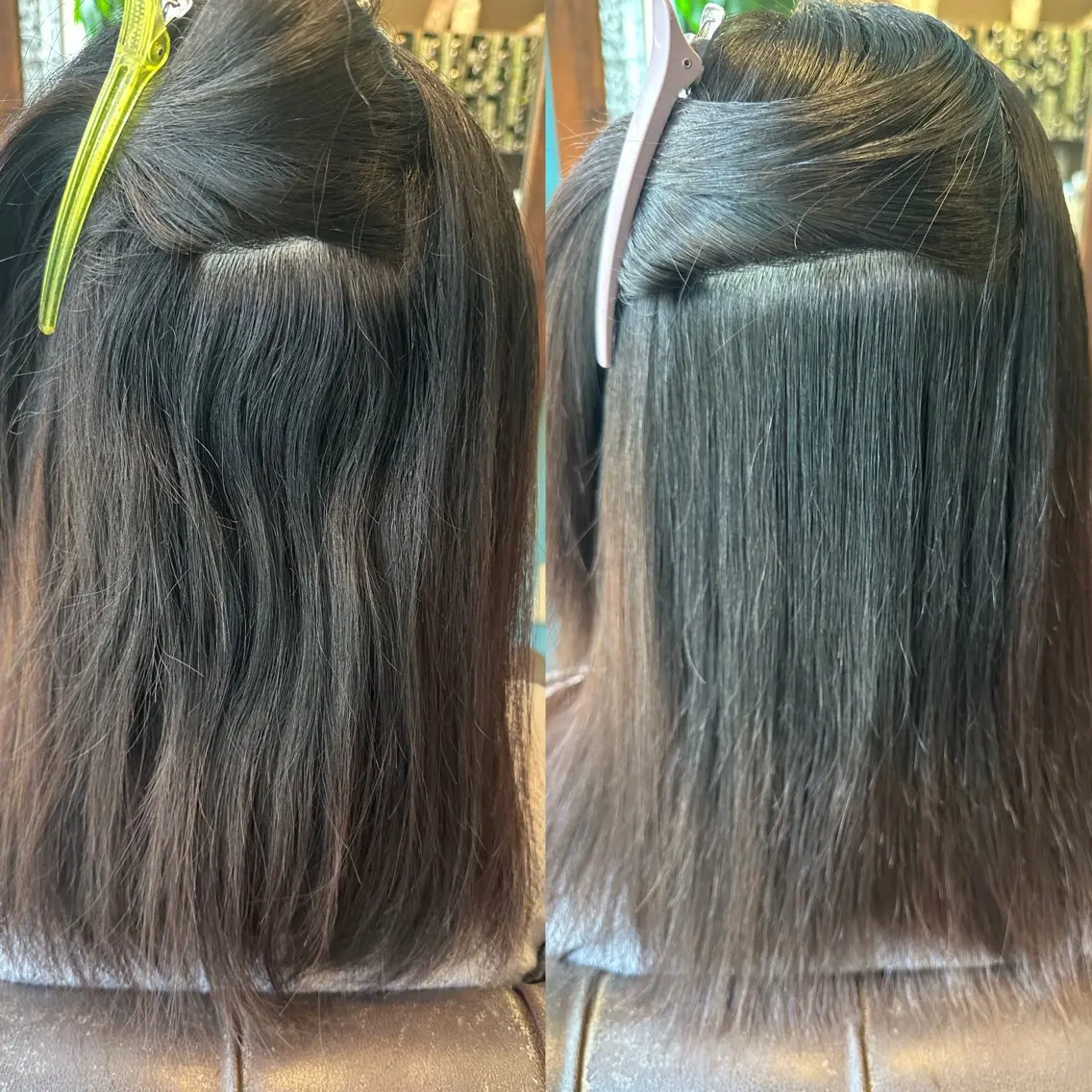 セミロング 縮毛矯正 安達 望のヘアスタイル