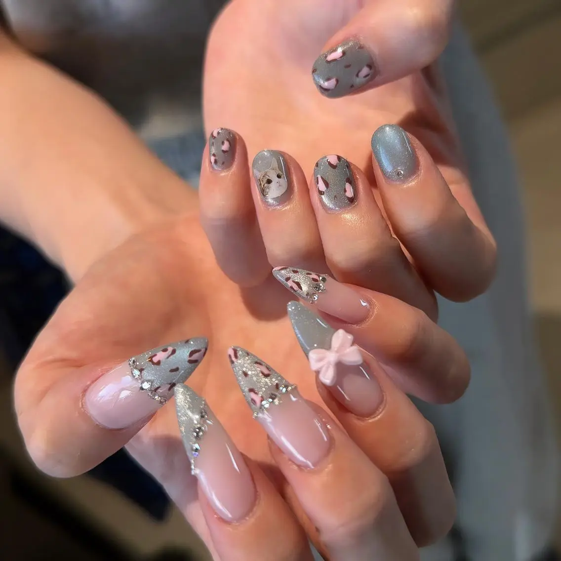 ロング ハンドネイル ネイルサロンAmo 🎀のネイルデザイン