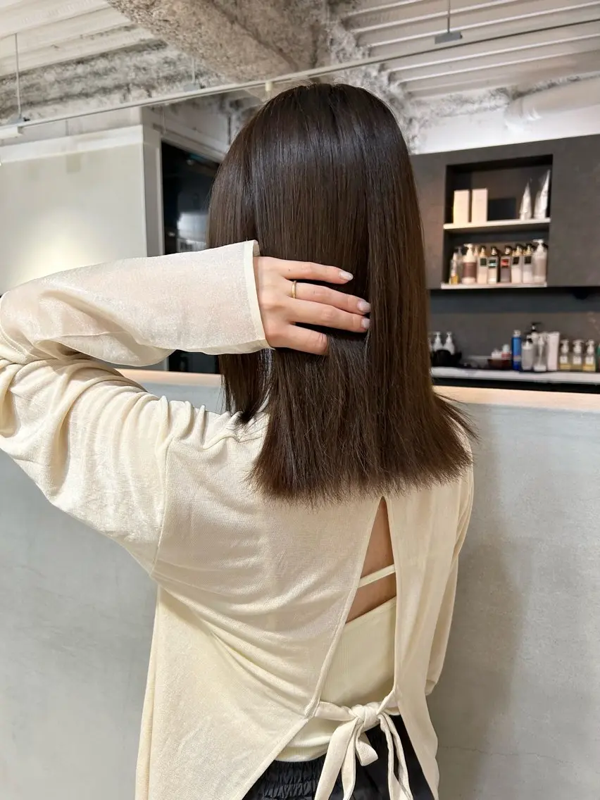 カラー ヘアカラー やさかわ ももかのヘアスタイル