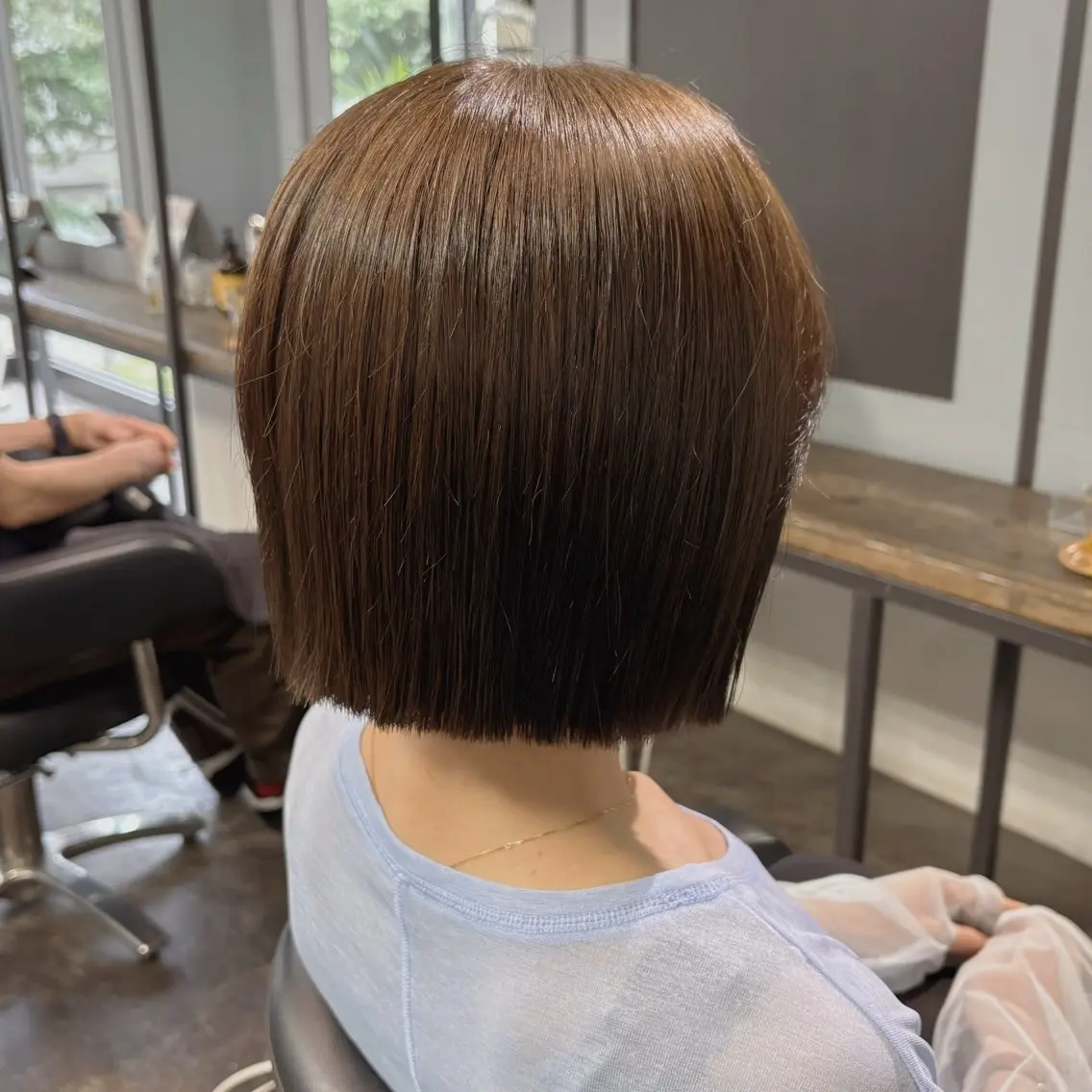 ショート ボブ カット ヘアカラー 韓国ヘア/縮毛矯正 /レイヤー🫧ユイカのヘアスタイル