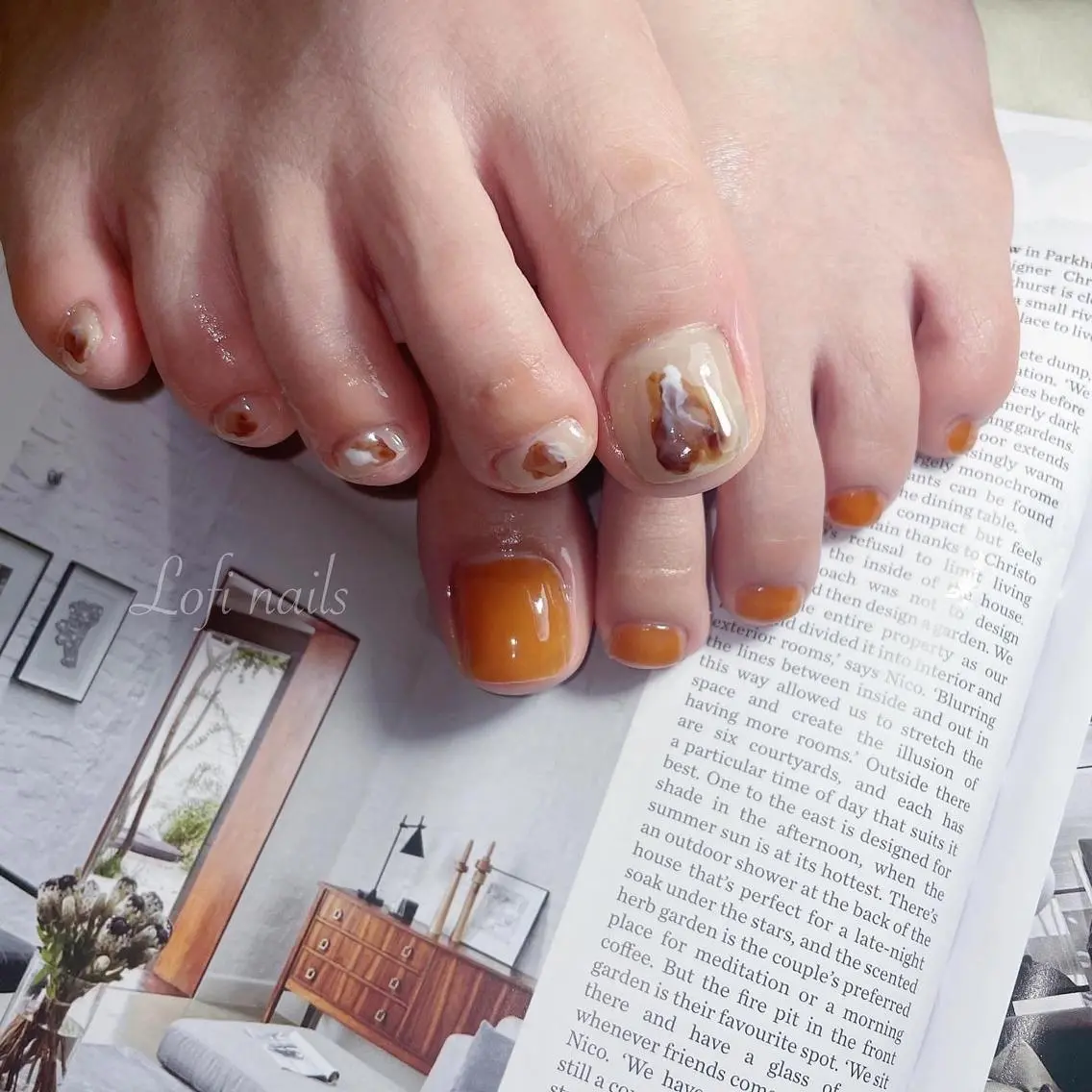ネイル ニュアンスネイル Lofinails ちひろのネイルデザイン