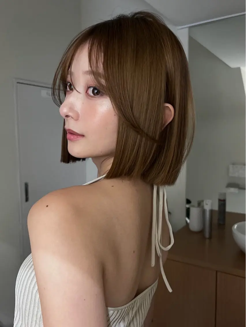 ショート カット ヘアカラー トリートメント ボブ/レイヤーカット /表参道 yunaのヘアスタイル